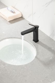 Смеситель для раковины Gappo G1010-6 чёрный